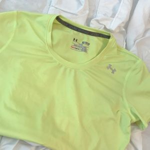 Under Armour Fitted, Bright Yellow Fitted Tee